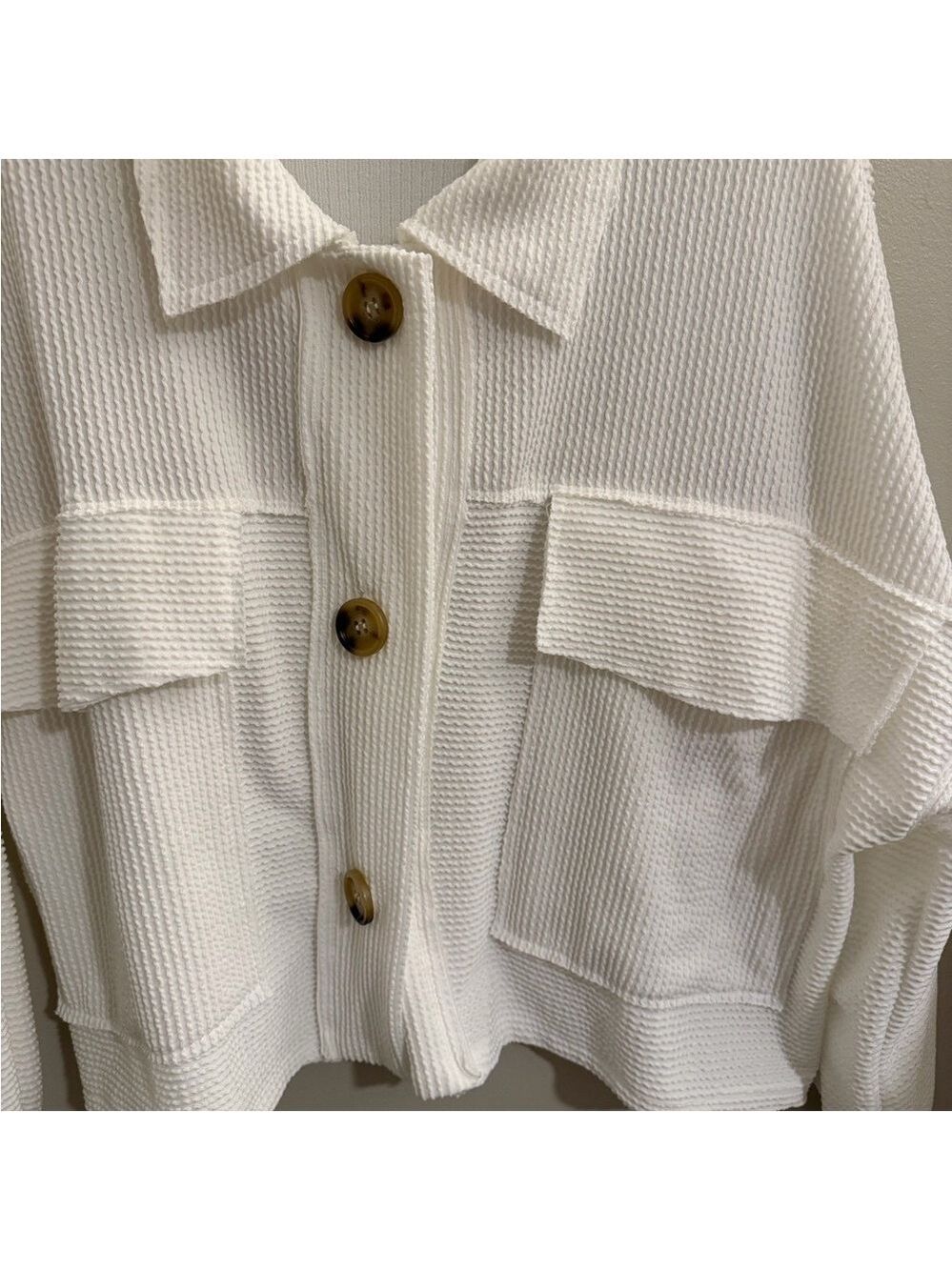 BUCKETLIST Women's Cream Utility Jacket - Picture 9 of 13